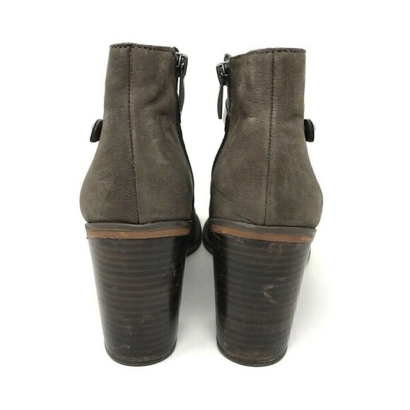 Franco Sarto Elvis Booties Brown Leather 9.5 - Picture 5 of 8